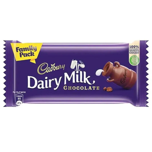 Cadbury Dairy Milk Chocolate Bar Family Pack, 56 gram